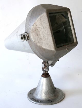 French Industrial  modernist Factory Lamp Mid Century photo