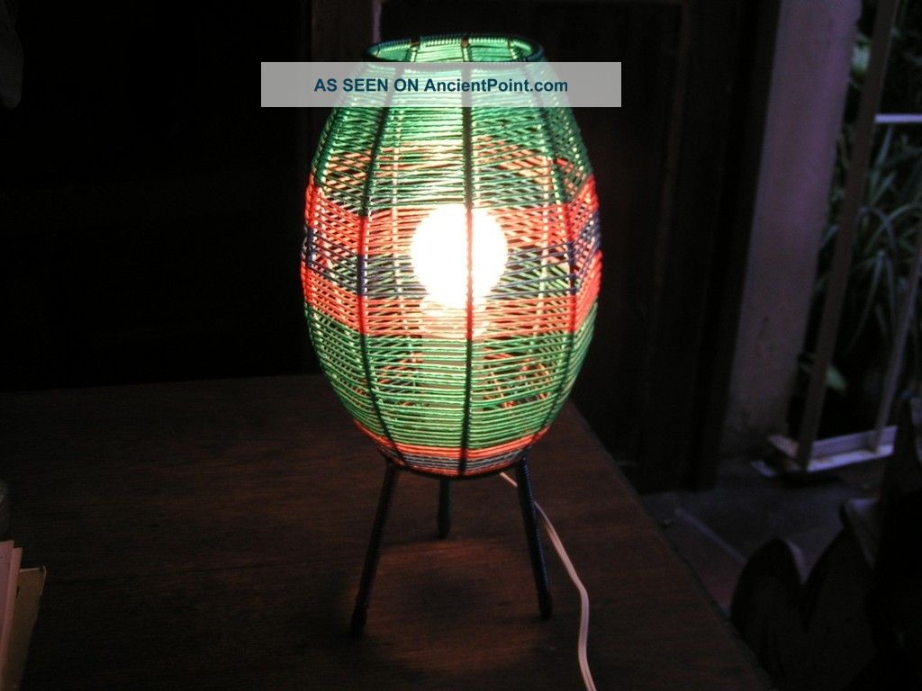 Retro,  Eames Multi Colored Beehive Atomic Tripod Lamp Mid-Century Modernism photo