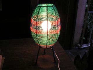 Retro,  Eames Multi Colored Beehive Atomic Tripod Lamp photo