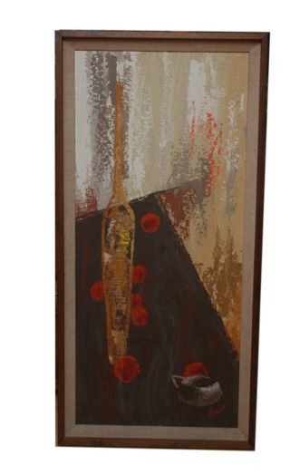 Jacques Guyot Oil Canvas Abstract Modernist Life Stil photo