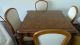 Vintage Game Or Dining Table With 4 Chairs Post-1950 photo 2