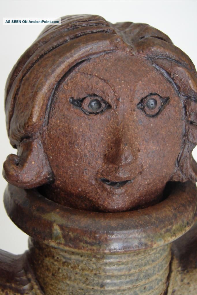 Rare / Bizarre Cliff Stewart Candelabrum / Decanter W/ Woman ' S Head Finial Mid-Century Modernism photo