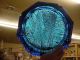 Mid Century Italian Glass Blue Large Bowl Ashtray Mid-Century Modernism photo 9