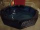 Mid Century Italian Glass Blue Large Bowl Ashtray Mid-Century Modernism photo 5
