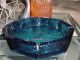 Mid Century Italian Glass Blue Large Bowl Ashtray Mid-Century Modernism photo 6