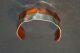 Lillian Vernon Modernist Sterling Silver & Copper Bimorfic Cuff Brutalist Cuff Mid-Century Modernism photo 5