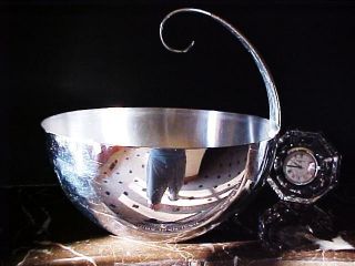 Mid Century Russel Wright Chase Silver Ice Server photo