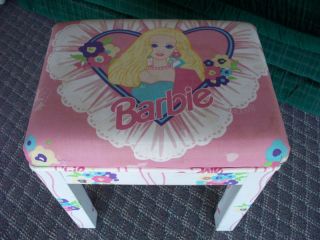 Barbie Item Vintage Full Size Upholstered Bench Extremely Rare & Great Cond photo