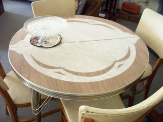 Art Deco Chairs - Dinette Table Set Yugoslavia Wood/steel photo