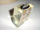 Mid Century Modern Lucite Sculpture Pennies Floating Mid-Century Modernism photo 1