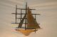 C Jere Wall Sculpture With Old Nails And A Sailboat Vintage C Jere Wall Sculptur Mid-Century Modernism photo 1