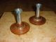 Mid Century Modernist Candle Holders Jere Era Sculpted Mid-Century Modernism photo 4