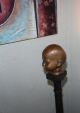 Antiques Metal And Copper Devil Folk Art Doll Head Lamp Sculpture Lantern Mid-Century Modernism photo 7