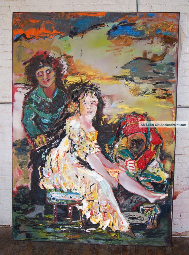 Large French Abstract Madame De Bourbon - Conti Noel Nicolas Coypel Contemporary Mid-Century Modernism photo