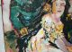 Large French Abstract Madame De Bourbon - Conti Noel Nicolas Coypel Contemporary Mid-Century Modernism photo 4