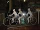 Cool Unusual Signed Jere Bicycle Riders Table Sculpture Mid-Century Modernism photo 3