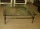 Oversized Chrome Faux Bamboo Coffee Table Post-1950 photo 1
