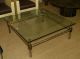 Oversized Chrome Faux Bamboo Coffee Table Post-1950 photo 2