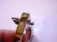Italian Made Stainless Heavy Modernist Ring Triangled Mid-Century Modernism photo 8
