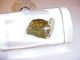 Antique Gold Quartz Rock In Lucite Heavy 24kt Natural Mid-Century Modernism photo 2