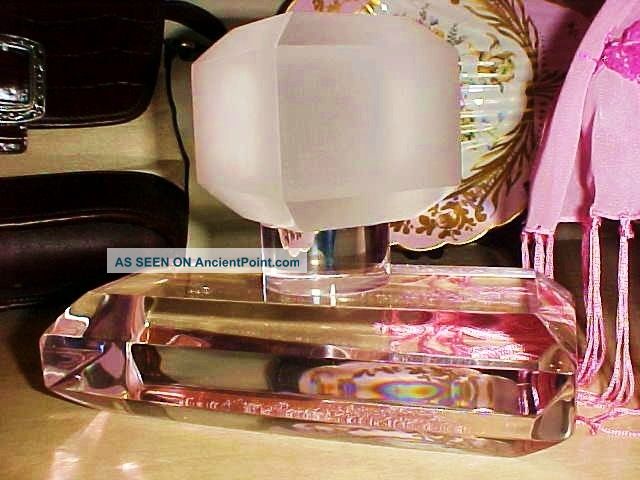 Gorgous Pink Huge Perfume Van Teal Era Lucite Sculpture Mid-Century Modernism photo