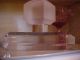 Gorgous Pink Huge Perfume Van Teal Era Lucite Sculpture Mid-Century Modernism photo 8