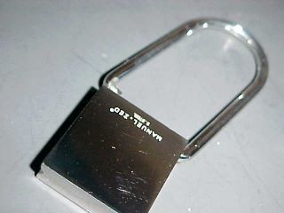 Signed Italian Stainless Key Fob Dress European Style photo