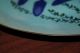 Rare Vtg Ca Artist Paul Alexander Label Modern Charger Enamel Copper Dish Blue Mid-Century Modernism photo 5