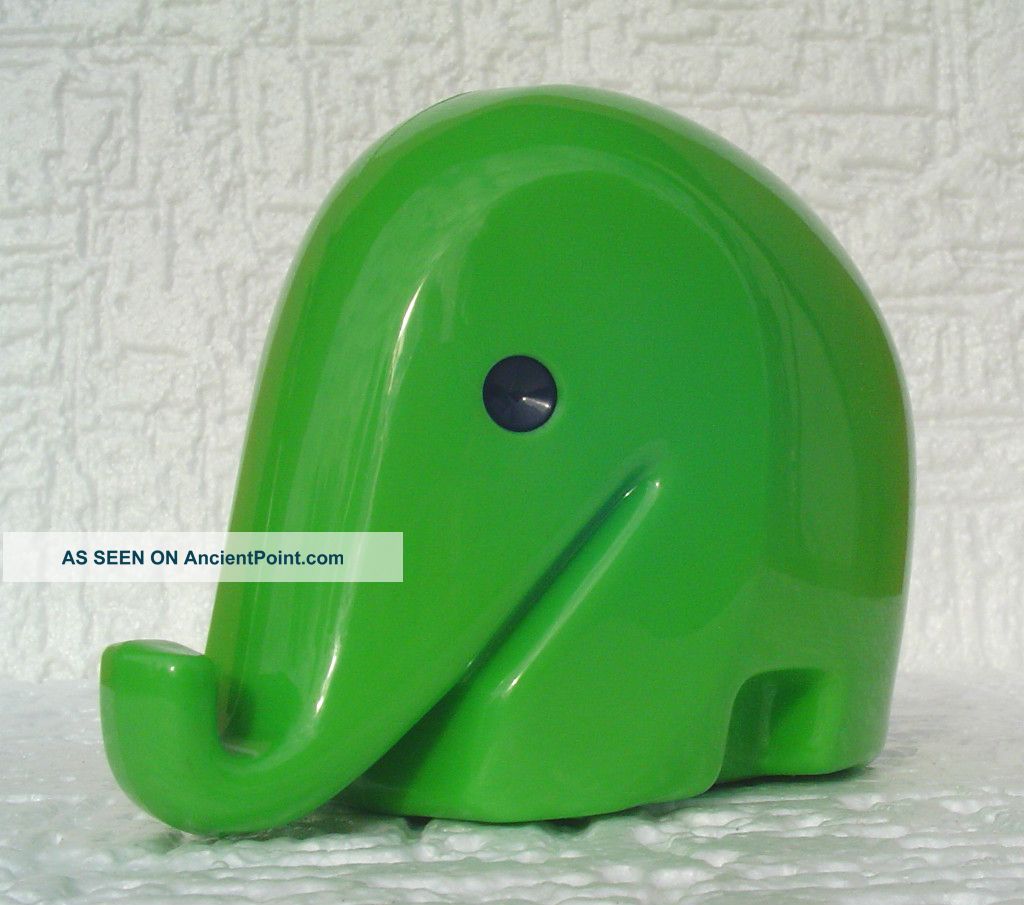 Green 70s.  Money Bank Colani Elephant Panton Eames Era Mid-Century Modernism photo