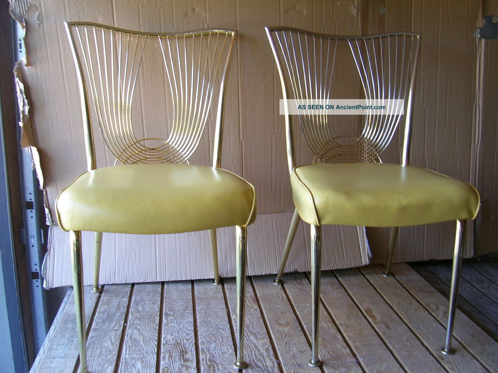 Midcentury Modern Pair Of Virtue Brothers Of California Retro Dining Chairs Mid-Century Modernism photo