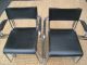 6 Gastone Rinaldi Chrome And Leather Chairs Selig? Mid Century Emaculate Mid-Century Modernism photo 2