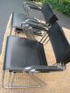 6 Gastone Rinaldi Chrome And Leather Chairs Selig? Mid Century Emaculate Mid-Century Modernism photo 3