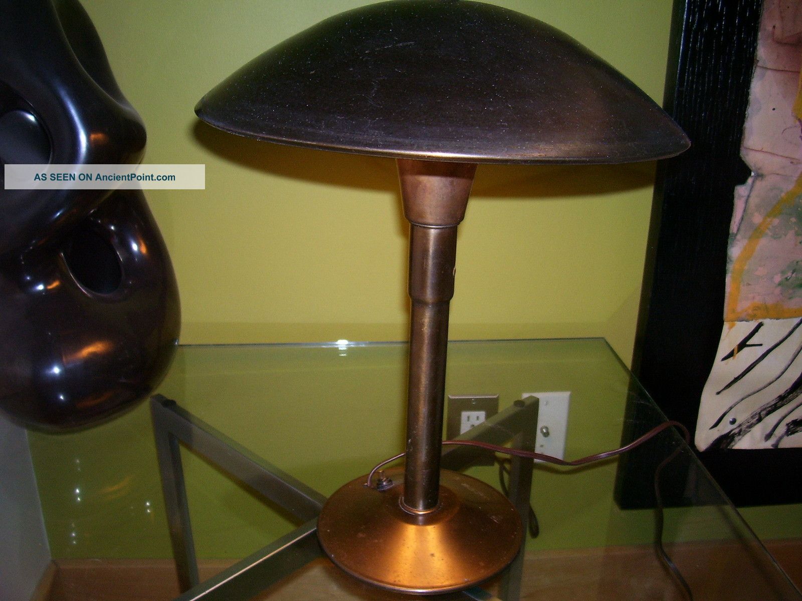 Midcentury Modern Electric Industrial Saarenin Design Table Office Desk Lamp Mid-Century Modernism photo