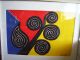 Midcentury Modern Framed Alexander Calder Art Print Of Autumn Spirals Mid-Century Modernism photo 6