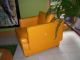 Midcentury Modern Lounge Tangerine Naugahyde Phister Style Club Chair & Ottoman Mid-Century Modernism photo 10
