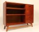 Mid Century Danish Modern Low Teak Bookshelf Mid-Century Modernism photo 1