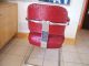 Midcentury Automatic Modern Breuer Design Naugahyde Chrome Cantilever Chair Mid-Century Modernism photo 6