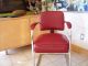 Midcentury Automatic Modern Breuer Design Naugahyde Chrome Cantilever Chair Mid-Century Modernism photo 8