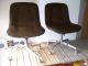 Midcentury Modern Chrome Base & Castor Steelcase Pollock Shell Tufts Knoll Style Mid-Century Modernism photo 3
