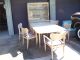 Midcentury Modern Blonde Oak Retro Dining Room Table & 6 Chairs With China Hutch Mid-Century Modernism photo 1