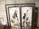 Midcentury Modern Moorish Reverse Painting On Gold Glitter Glass Frame Mid-Century Modernism photo 10