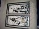 Midcentury Modern Moorish Reverse Painting On Gold Glitter Glass Frame Mid-Century Modernism photo 11