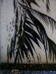 Midcentury Modern Moorish Reverse Painting On Gold Glitter Glass Frame Mid-Century Modernism photo 4