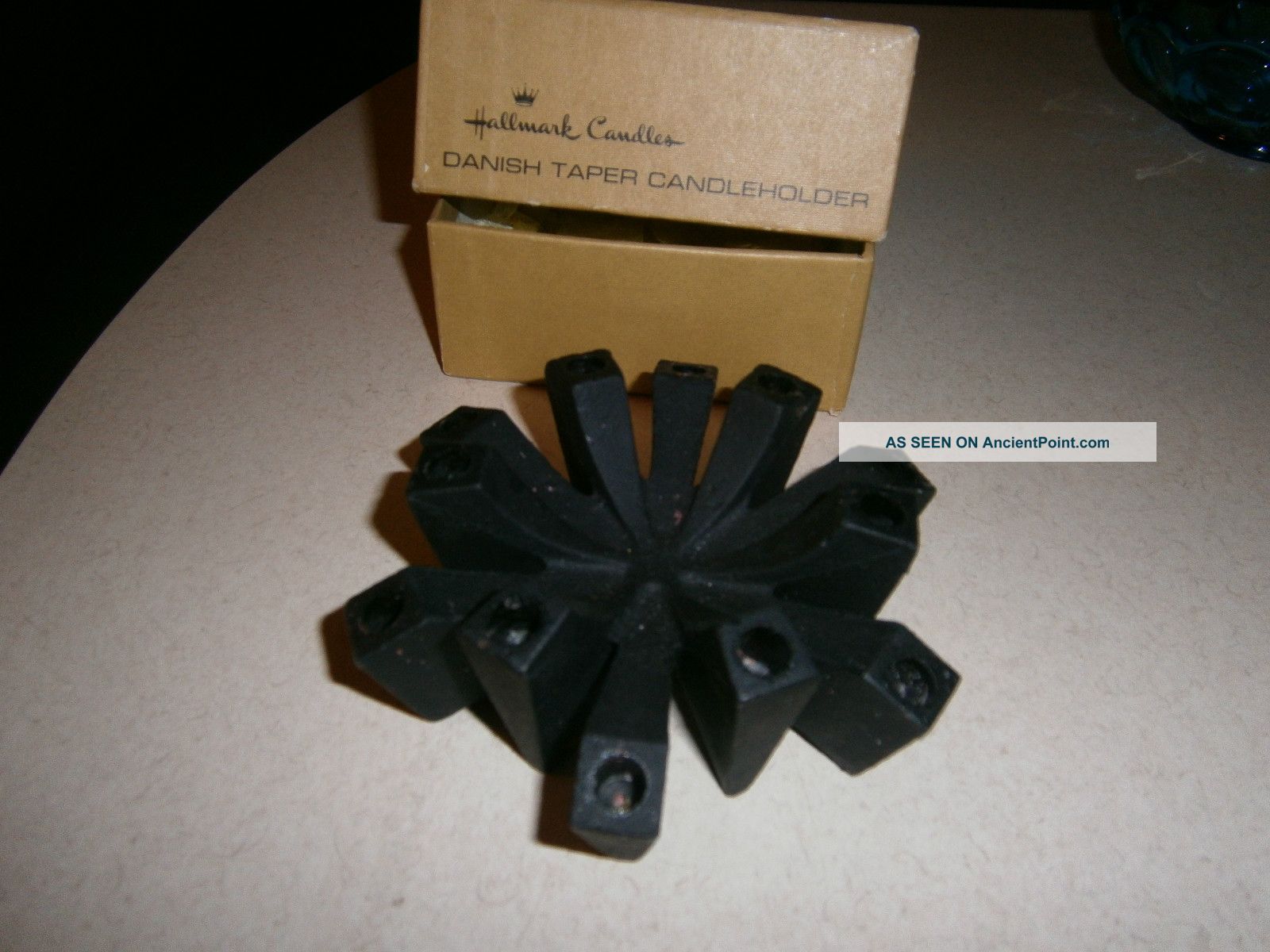 Mid Century Danish Modern Dansk Cast Iron Atomic Taper Candle Holder Mid-Century Modernism photo
