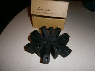 Mid Century Danish Modern Dansk Cast Iron Atomic Taper Candle Holder photo