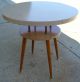 Mid Century Modern Two Tier Formica Table W/wooden Legs Post-1950 photo 4