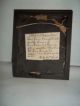 Antique Picture Frame & Very Old Silhouette Of A Man Wood With Tin Overlay Victorian photo 1