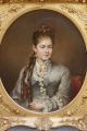 19thc Antique John L Harding O/c Portrait Oil Painting Young Victorian Woman Victorian photo 2