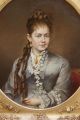 19thc Antique John L Harding O/c Portrait Oil Painting Young Victorian Woman Victorian photo 3