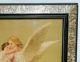 Victorian 1880 ' S Guardian Angel & Child Print Eastlake Faux Marble Old Frame Picture Frames photo 11